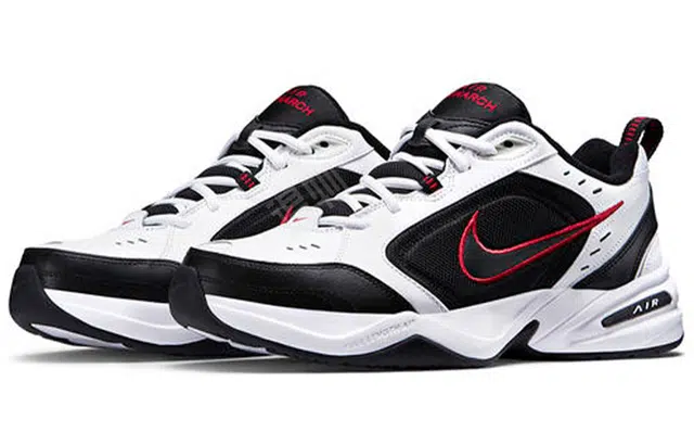 Nike Air Monarch 4 white black-varsity red