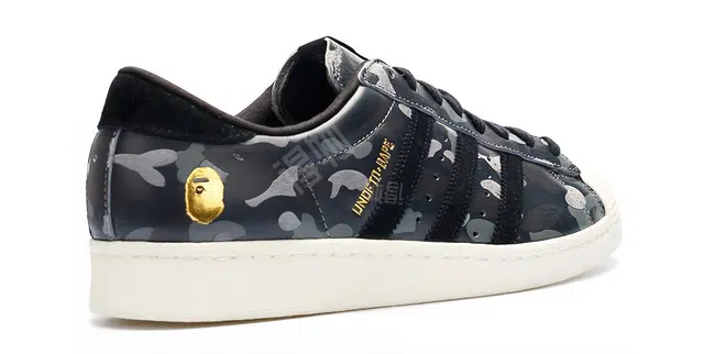 UNDEFEATED x A BATHING APE x adidas originals Superstar 80s Black Camo