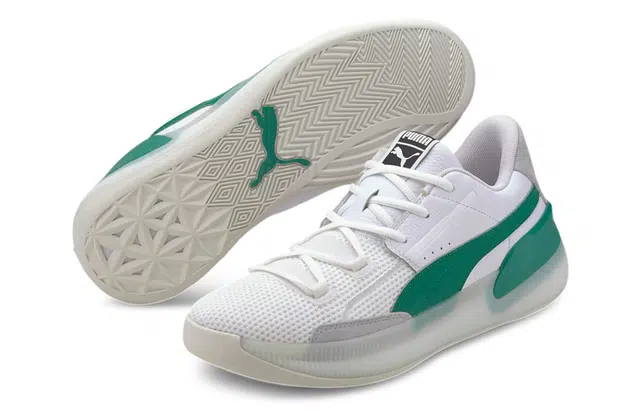 PUMA Clyde Hardwood White Green