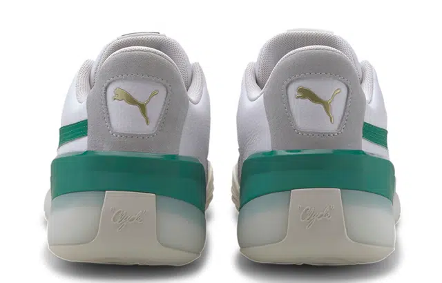 PUMA Clyde Hardwood White Green