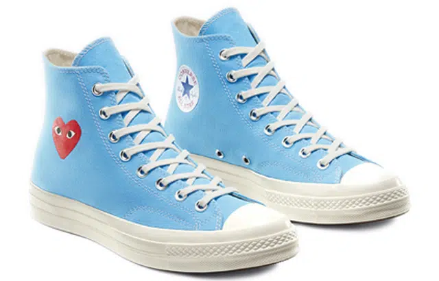 CDG PLAY x Converse Chuck Taylor All Star 1970s Hi Blue