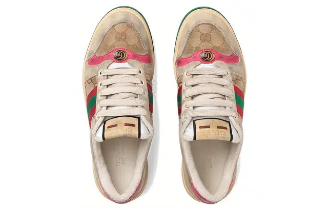 GUCCI Screener Leather Sneaker GG