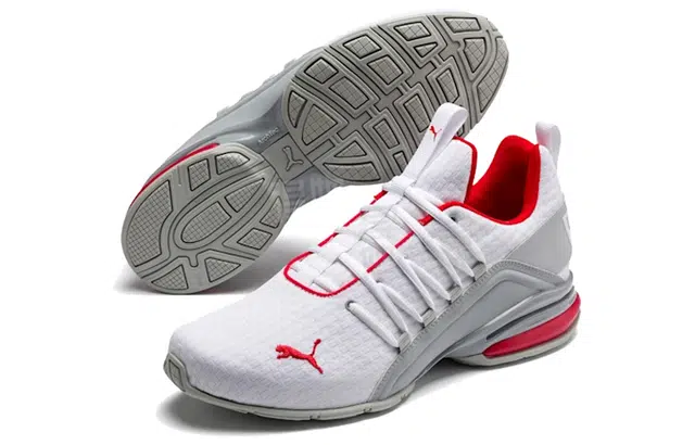 PUMA Axelion Block White Red