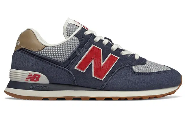 New Balance 574 Night Blue Red