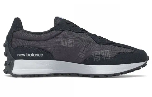 New Balance 327 Black White