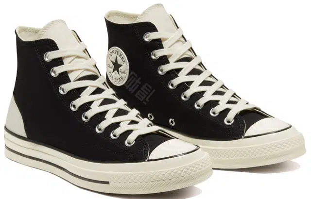 Converse 1970s Psychedelic Hoops Chuck "Black White"