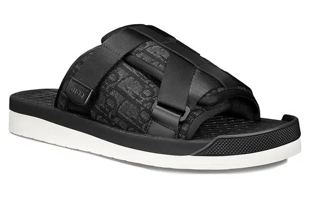 Dior Alpha Slides Black