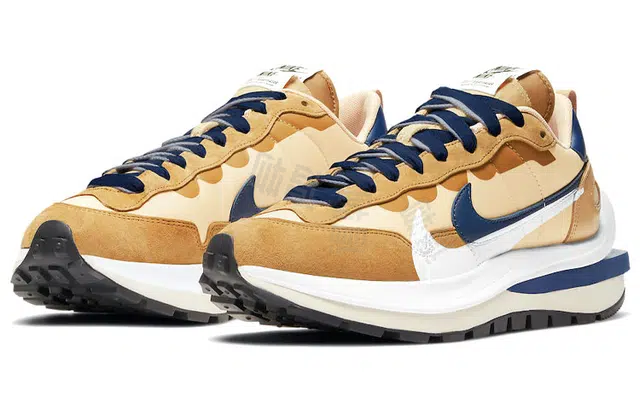 Sacai x Nike VaporWaffle sesame and blue void