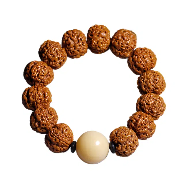 宣华意 新中式国潮 五瓣爆肉 文玩配饰招财转运珠#好运 金刚菩提 手串 男女同款情侣款