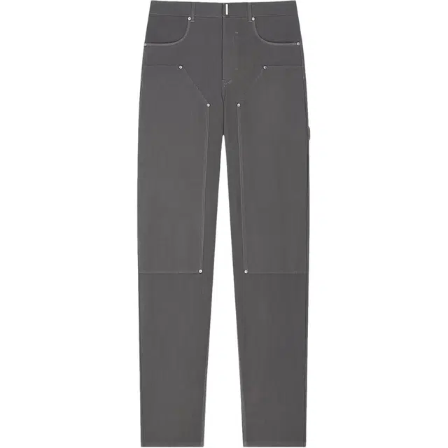 纪梵希 纯色中腰直筒休闲裤 男款 灰色