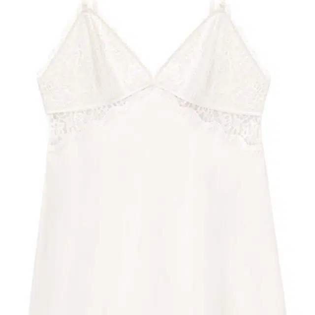 Victoria's Secret PINK SEXY WHO Sexy deep V nightgown with floral lace sgwe