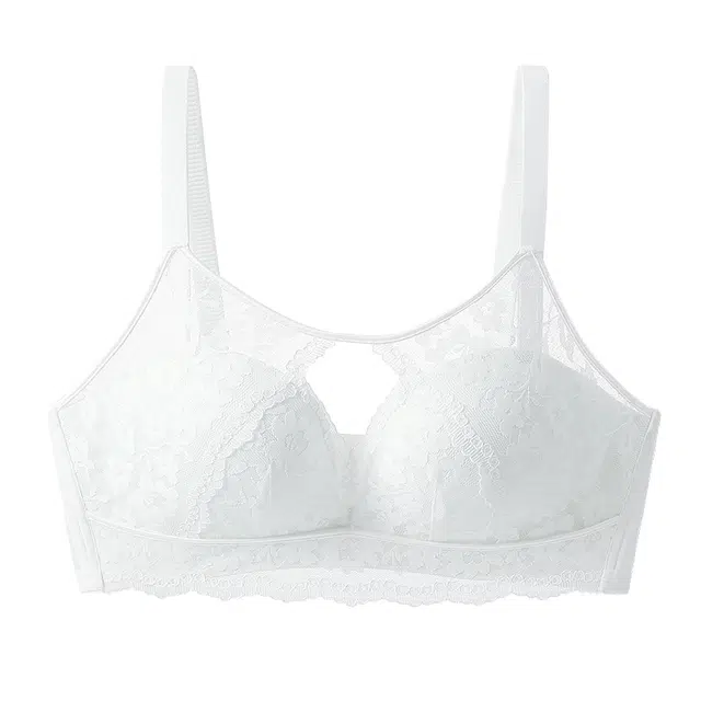 戴维诗 小胸聚拢立体罩杯高级氛围感蕾丝花边夏季透气薄款文胸 女款