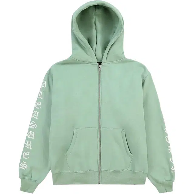 PLEASURES Zip Up Logo