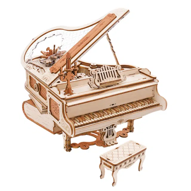 一合鸽 律动钢琴八音盒 立体拼图音乐盒 拼装模型