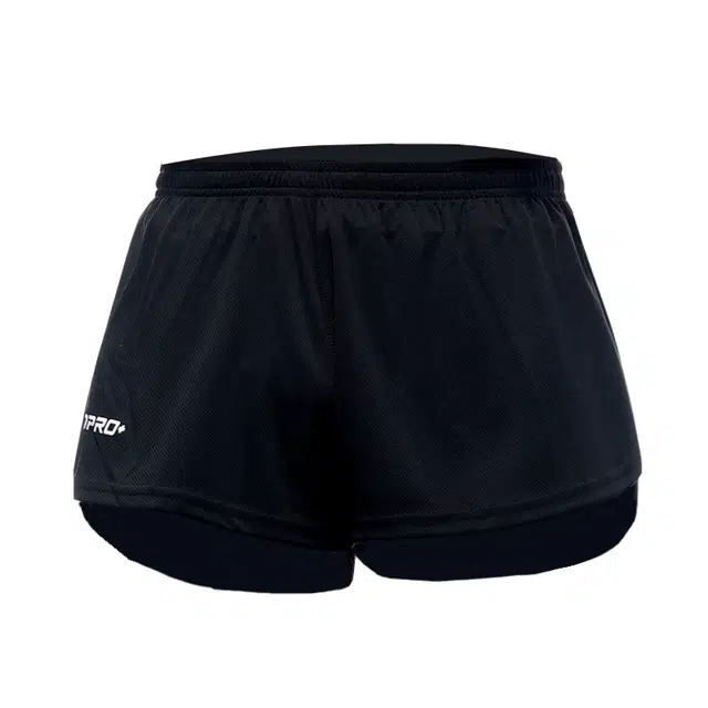 墨立方 简约设计网孔透气面料运动短裤 男女同款