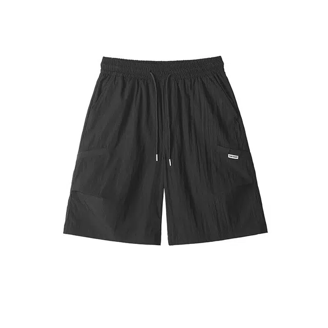 拓菲 纯色速干街头宽松百搭直筒休闲短裤 男女同款