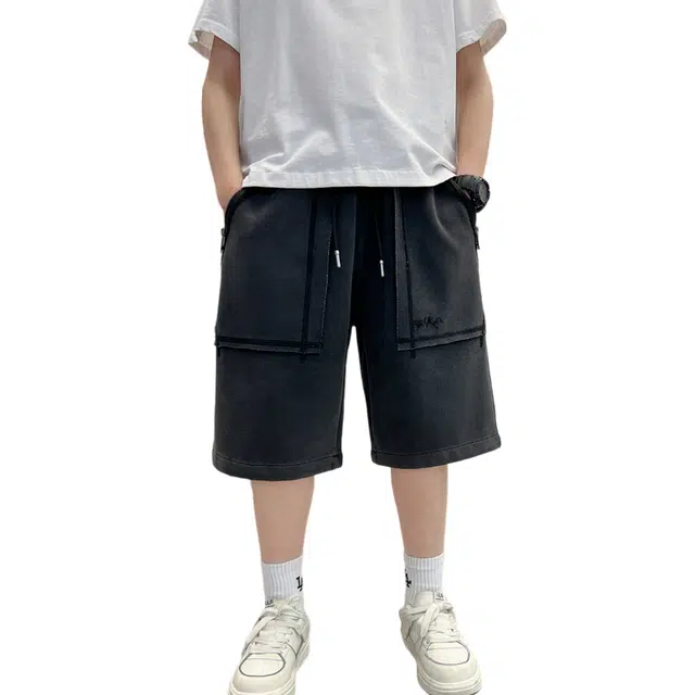 雅鹿 柔软亲肤时尚洋气五分裤短裤 儿童款