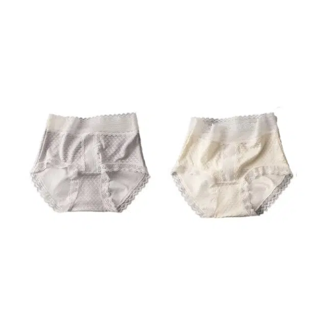 草本初色  蕾丝抗菌裆女士防走光隐形无痕高弹裸感透气舒适夏季三角裤内裤 女款