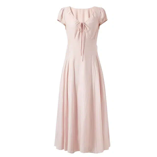 柏黛妃 时尚潮流简约短袖连衣裙 女款