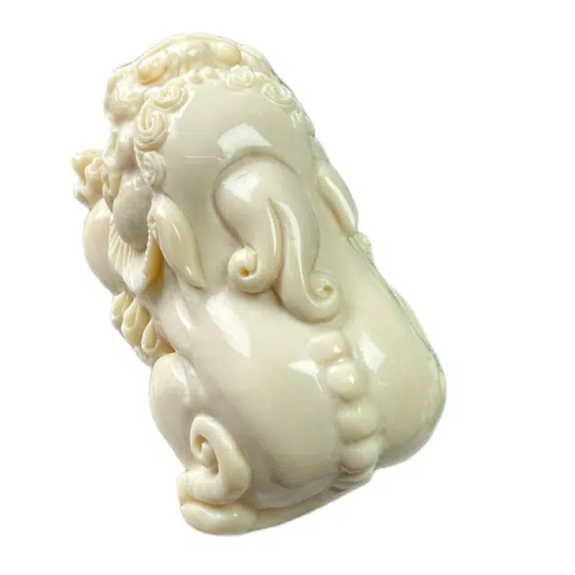 吉千年 【收藏级+孤品】新中式复古潮流风 好运 平安顺遂 招财进宝 招财貔貅 满纹果冻料 猛犸 摆件 男女同款情侣款