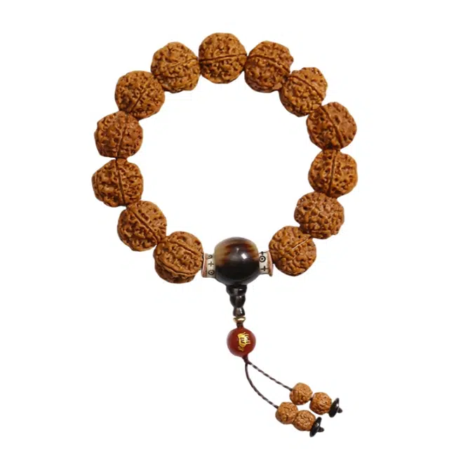 宣华意 中式国潮  财源广进 金刚菩提 手串 男款
