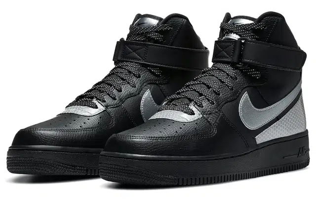 Nike Air Force 1 07 LV8 3M High Silver Black