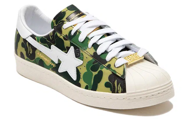 A BATHING APE x adidas originals Superstar Green Camo