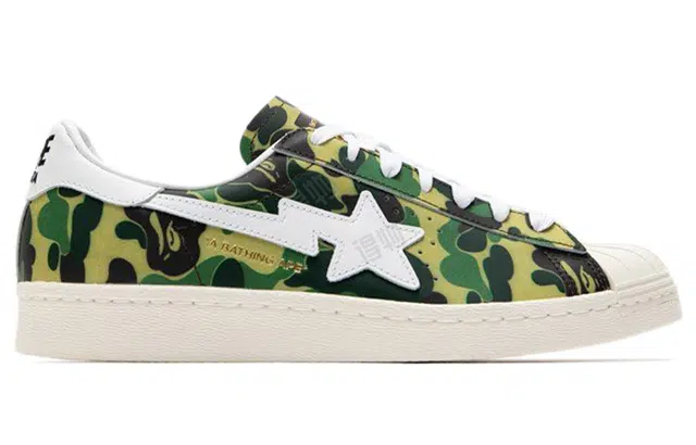 A BATHING APE x adidas originals Superstar Green Camo
