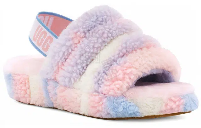 UGG FLUFF YEAH Slide Cali Collage