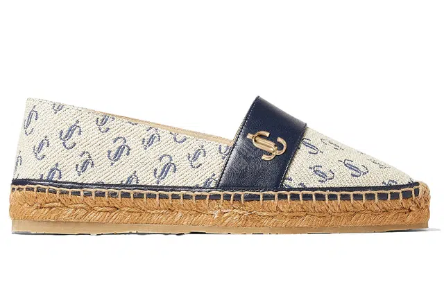 Jimmy Choo Dru Flat JC logo
