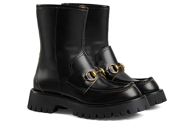 Gucci Horsebit Ankle Boots Black