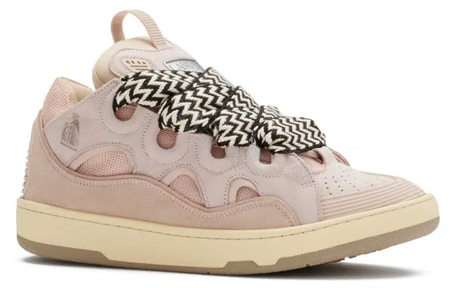 Lanvin Curb leather curb sneakers