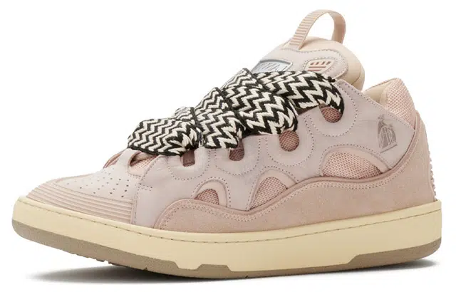 Lanvin Curb leather curb sneakers