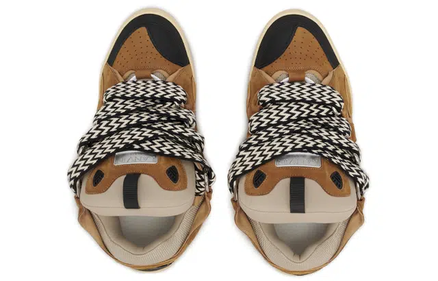 Lanvin Curb Leather Sneakers