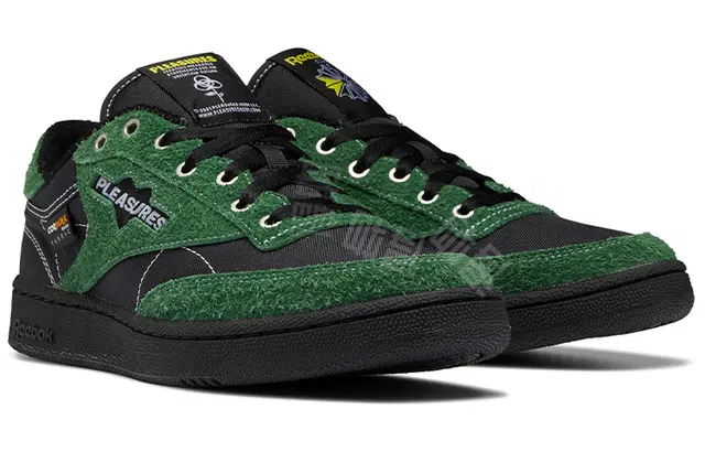 PLEASURES x Reebok Club C 85