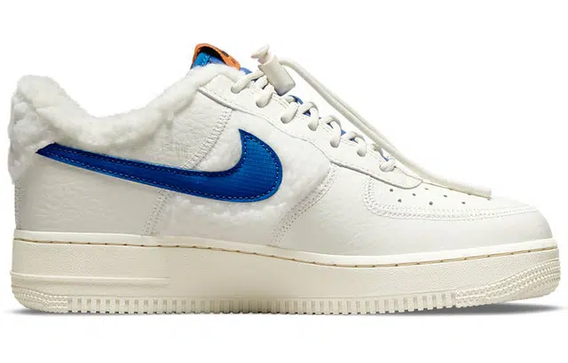Nike Air Force 1 Sherpa Fleece White Blue