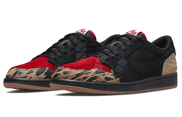 solefly x Jordan Air Jordan 1 retro low og sp "black and sport red"