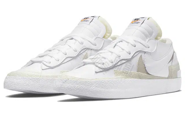 Sacai x Nike Blazer Low "White Patent Leather"