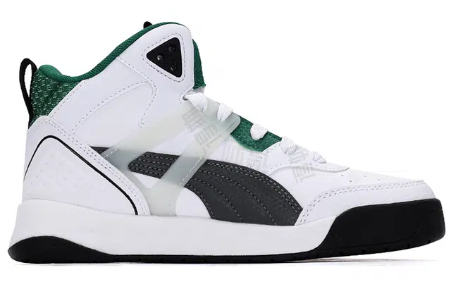 PUMA Backcourt Mid White Green