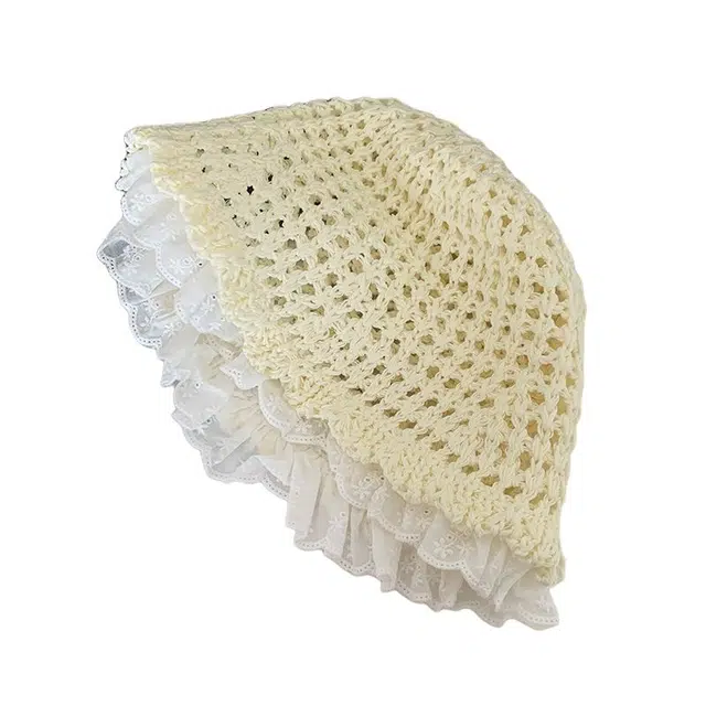 艾佳微 甜美遮阳透气百搭 草编 渔夫帽 男女同款情侣款