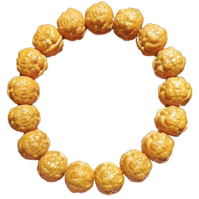 得笙陌 龙炎料背全品高货国潮转运珠新中式复古 猴头核桃 手串 男女同款情侣款