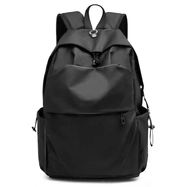 老人头 经典休闲高级感简约百搭旅行背包 织物 双肩包 男款 黑色