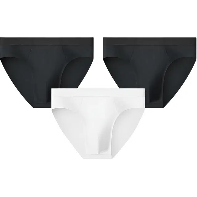 潞优野 莫代尔棉抗菌裆裤衩透气舒适无痕三角内裤 男款