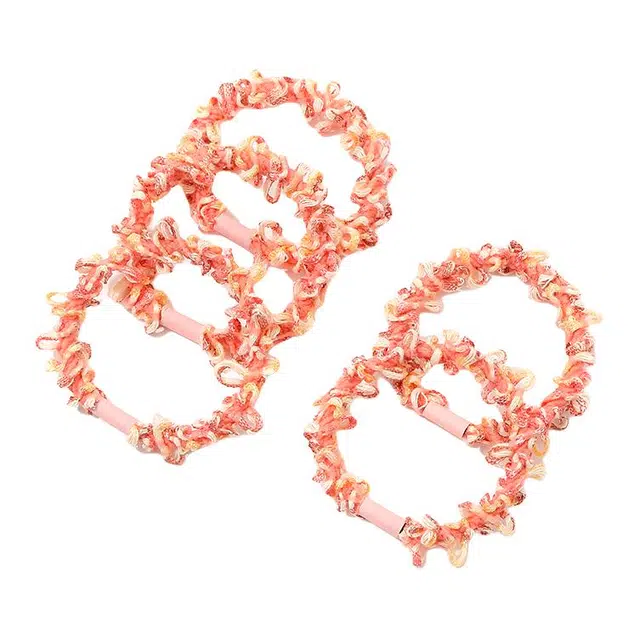 如花梦 夏日甜美风彩豆 布艺 发圈 女款