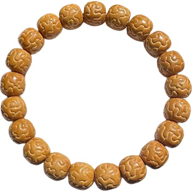 得笙陌 龙炎料星途雕刻转运珠前程似锦国潮新中式 猴头核桃 手串 男女同款情侣款