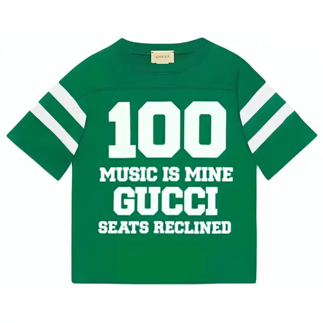 Gucci Alphabet Print Tee Green