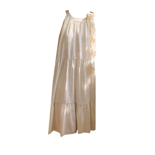 欧诗帛 夏季韩版云朵棉睡衣女士甜美可爱吊带带胸垫可外穿学生家居服睡裙 女款