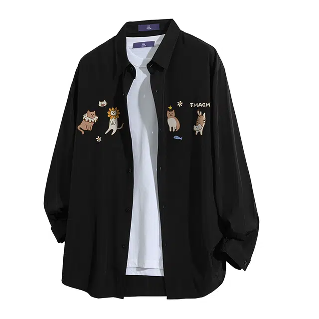 FAX FOR FMACM Cat Print Shirt