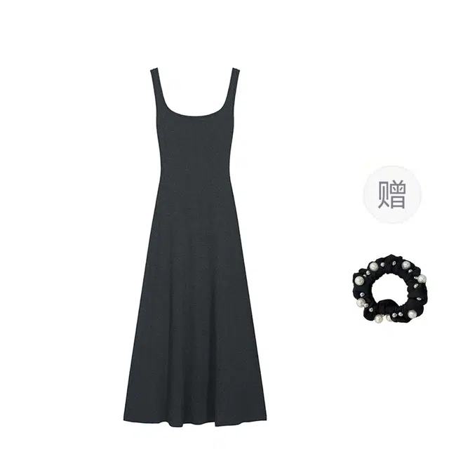 雾闪闪 潮流舒适时尚简约无袖连衣裙 女款