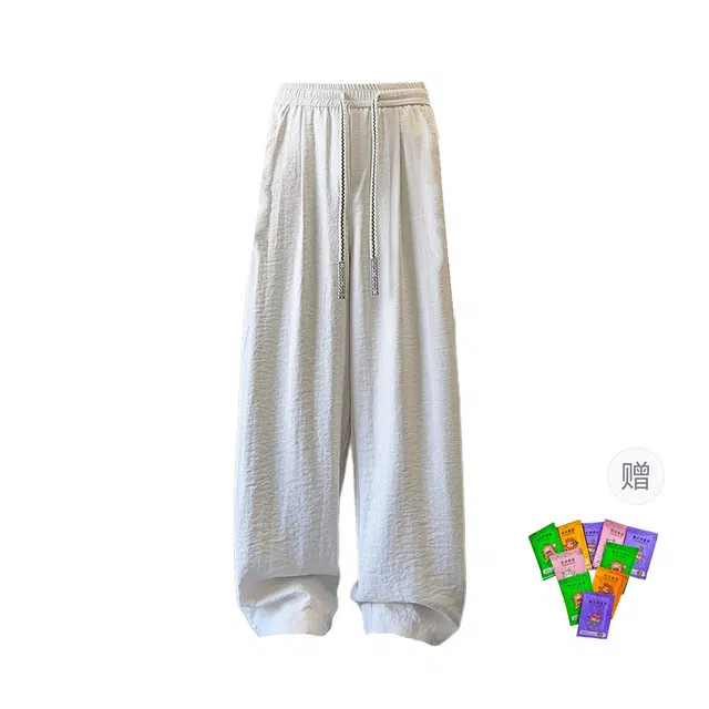 梓润格 户外踏青宽松简约美式复古无性别主义高级感设计感潮流透气薄款凉感长裤休闲裤 男女同款